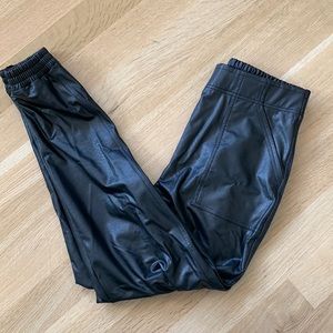 Spanx Leather Like Joggers New w/o tags